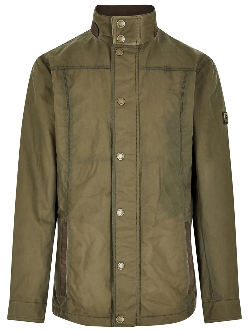 Dubarry Mens Carrickfergus Waxed Jacket Dusky Green